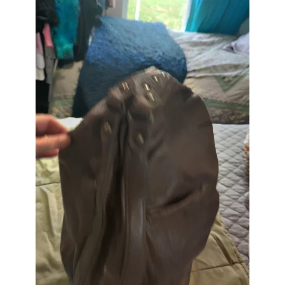 Vtg Juicy Couture Hobo Purse Brown Goatskin Leather - Picture 2 of 16